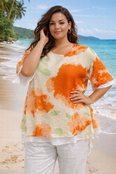 Picture of ELEGANT SUMMER TOP LINED IN COTTON GAUZE